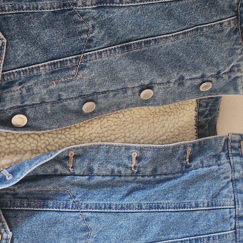 Streetwear Society Denim Jacket with Sherpa Lining - Picture 4 of 6